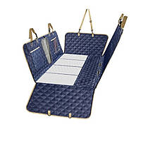 Автогамак із жорстким дном для перевезення собак Синій