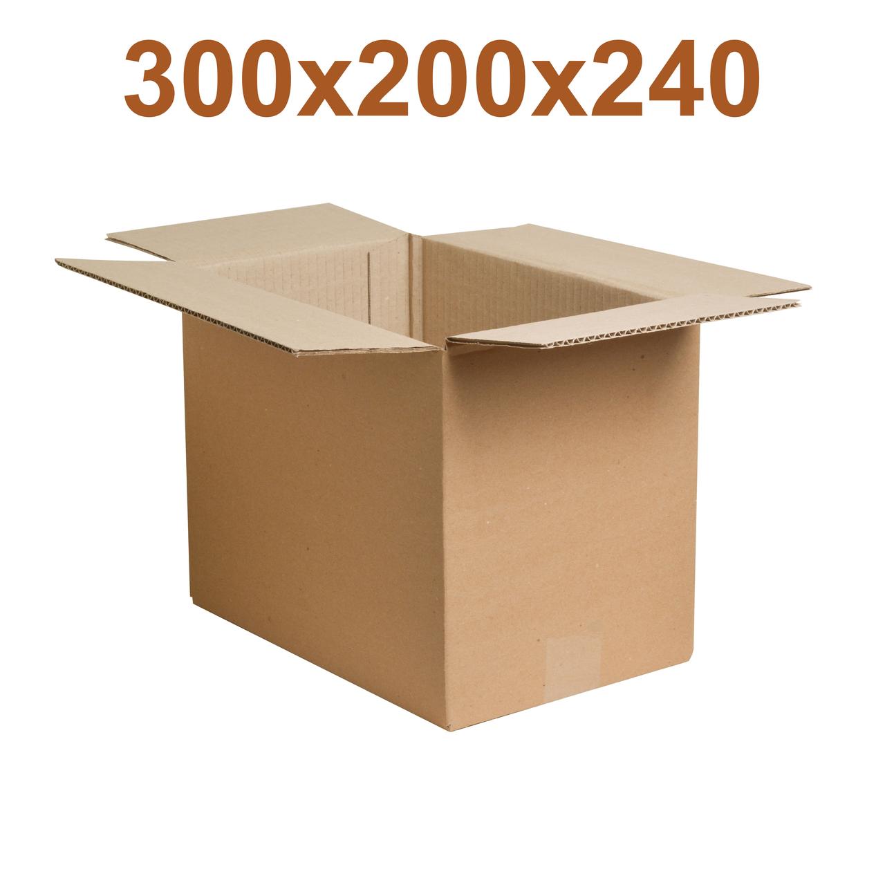 Гофроящик 300x200x240 бурий