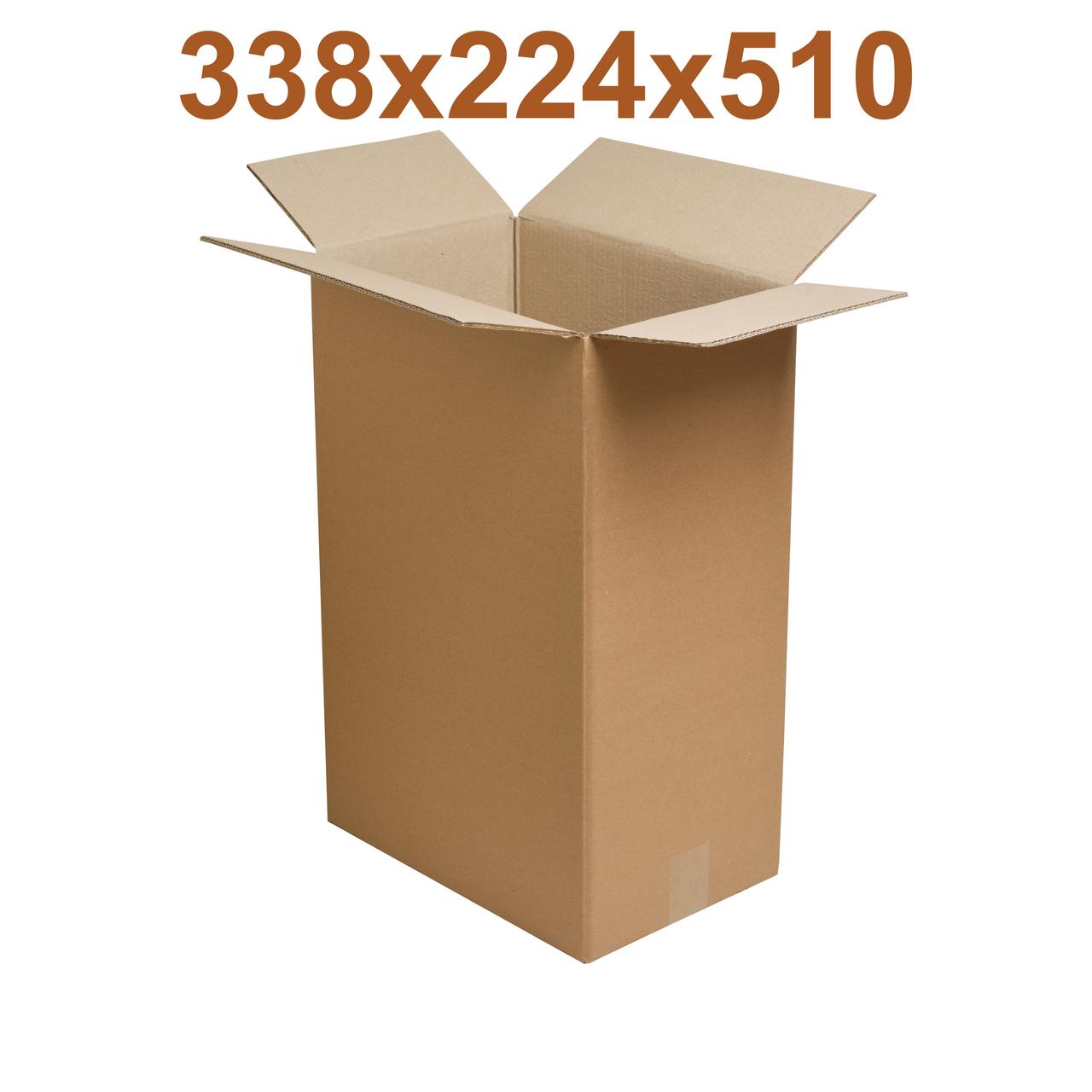 Гофроящик 338x224x510 ВЕ бурий, фото 1