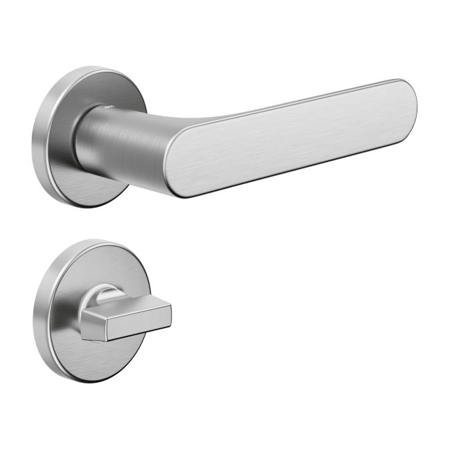 Ручка DND SPOT, VIS-круг з накладкою під WC, матовий хром (к-т)