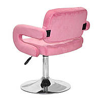 Крісло майстра Gor CH-Base поворотне з регулюванням висоти, на круглій хромованій ніжці 385 мм, оббивка, фото 4