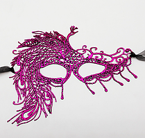 Маска театральна Павич one size рожевий