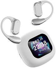 Навушники бездротові Q18 TWS Earbuds з LED дисплеєм, Bluetooth 5.4, ENC, 300mAh White