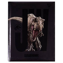 Щоденник шкільний YES твердий Jurassic World, артикул 911558, з жорсткою обкладинкою та кремовим папером.