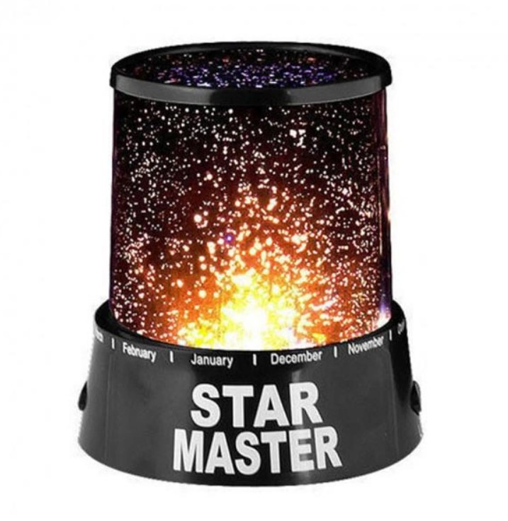 Проєктор зоряного неба, нічник Star Master 0238, чорний, фото 1