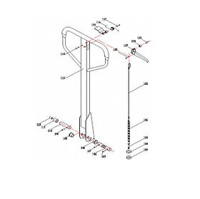  Запчастини на ручку рохлі Niuli CBY-AC