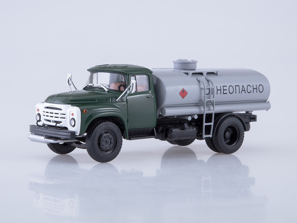 Модель Паливозаправник (бензовоз) ТСВ-6 (ЗІЛ-130) зелений/сірий | Автоісторія