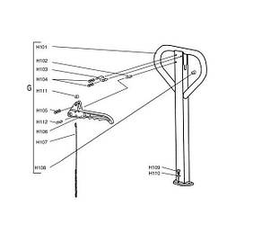 Запчастини на ручку рохлі Giant-Move HPTX