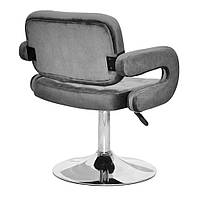 Крісло майстра Gor CH-Base поворотне з регулюванням висоти, на круглій хромованій ніжці 385 мм, оббивка, фото 3