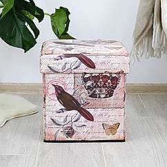 Пуф банкетка з ящиком, що складається у стилі Шеббі Шик Гранд Презент SH31456-443