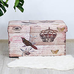 Банкетка пуфик у стилі Шеббі Шик із ящиком Гранд Презент SH31433-443