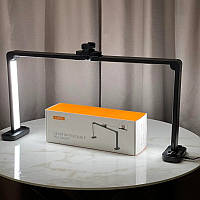 Безтіньова настільна лампа трансформер F-800E, чорна