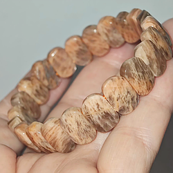 Сонячний камінь помаранчевий браслет, 027ТС