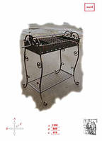 Сталевий кований мангал ручної роботи