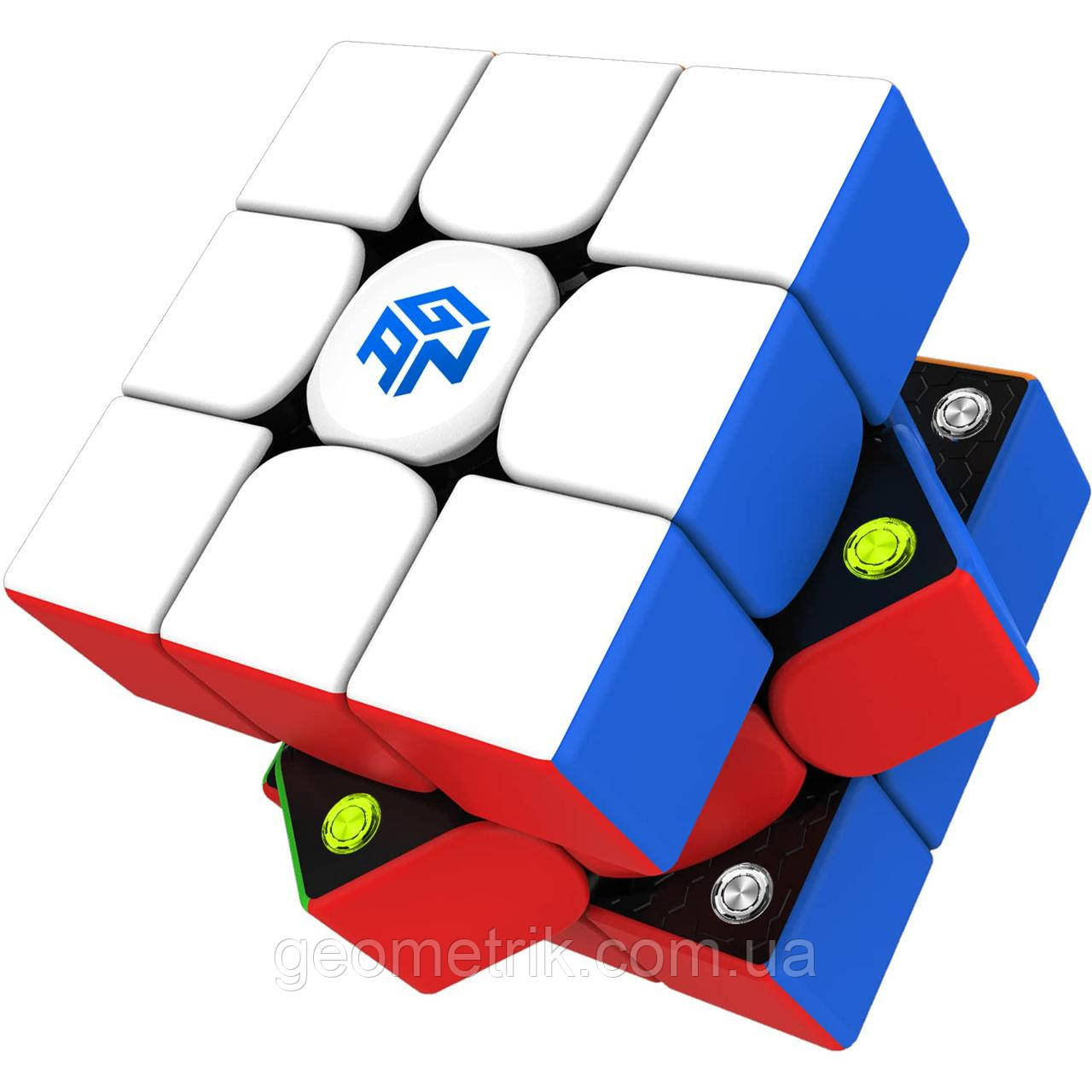 GAN 356 M with GES Nuts stickerless | Кубик Рубіка Ган 3х3 магнітний + Гайки