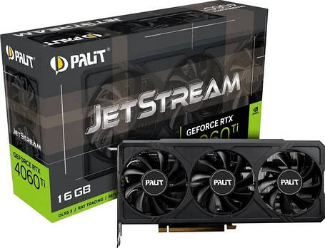 Відеокарта GF RTX 4060 Ti 16GB GDDR6 JetStream Palit (NE6406T019T1-1061J), фото 1