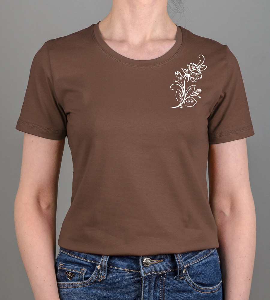 Футболка жіноча Rose 2582ж (Уп.4шт M-XXL), Коричневий