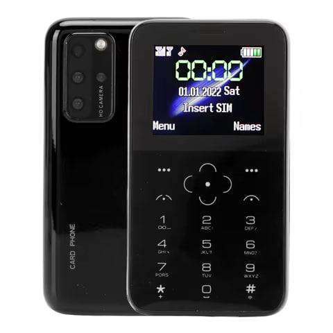 Мікро Мобільний телефон-кредитна картка Міні телефон Кардфон GTStar DOOV V9 Black (2 сім карти)