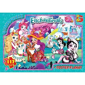 Пазли 117 елементів "G Toys" "Enchantimals" EA 205 + постер
