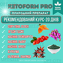 Капсули для схуднення 40кап KetoForm для ефективного зниження ваги підтримання форми та обміну речовин, фото 3