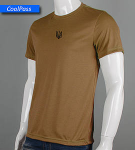 Футболка Coolpass Тризуб 5401м (Уп.4шт M-XXL), Койот