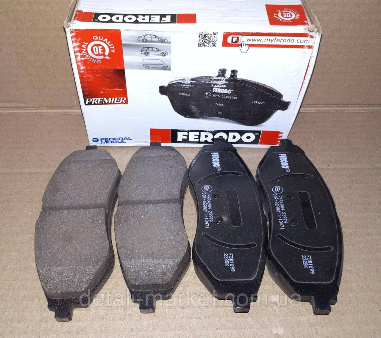 Колодки гальмівні передні Aвео Ferodo, фото 1