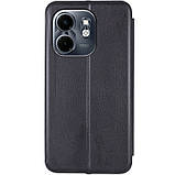 Шкіряний чохол-книжка Classy для Infinix Smart 9 4G / Hot 50i Чорний, фото 3