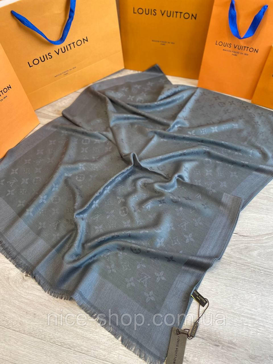 Палантин Louis Vuitton графіт