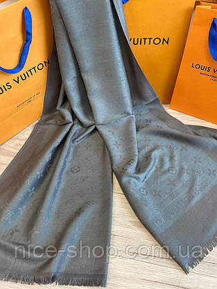 Палантин Louis Vuitton графіт, фото 4