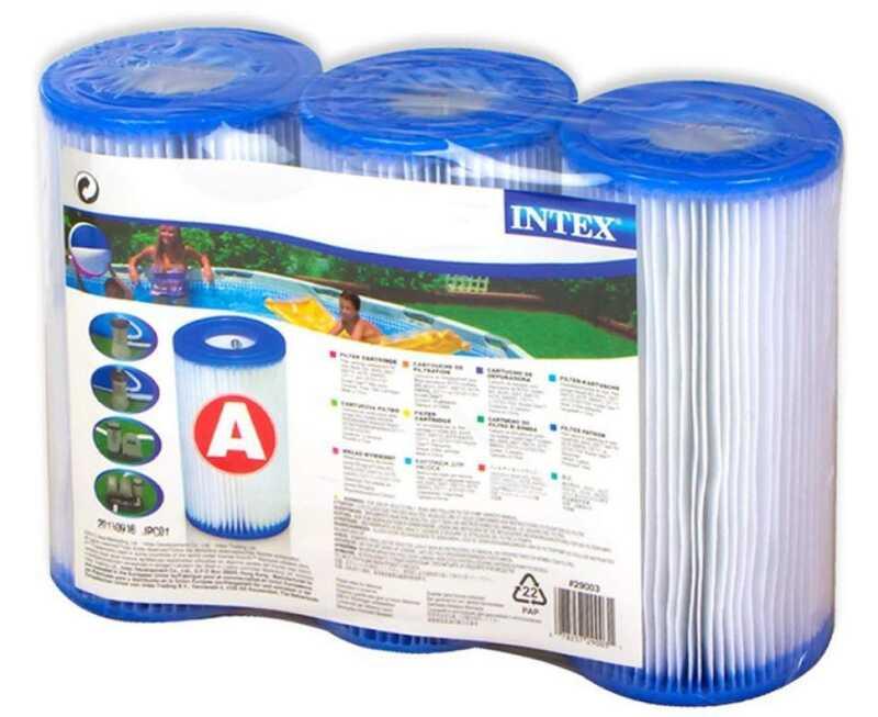 Intex Картриджи типа А 3шт 29003 (6) діаметр 10,9 x висота 20,2 см