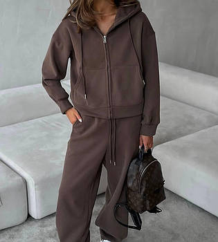 Жіночий спортивний костюм з тринитки вільного крою (Норма)