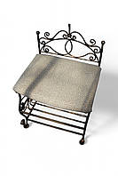 Ковані банкетка з взуттєвої поличкою - ДН31м