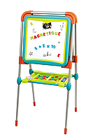 Двосторонній мольберт "Букви та цифри" з підставкою, з аксесуарами