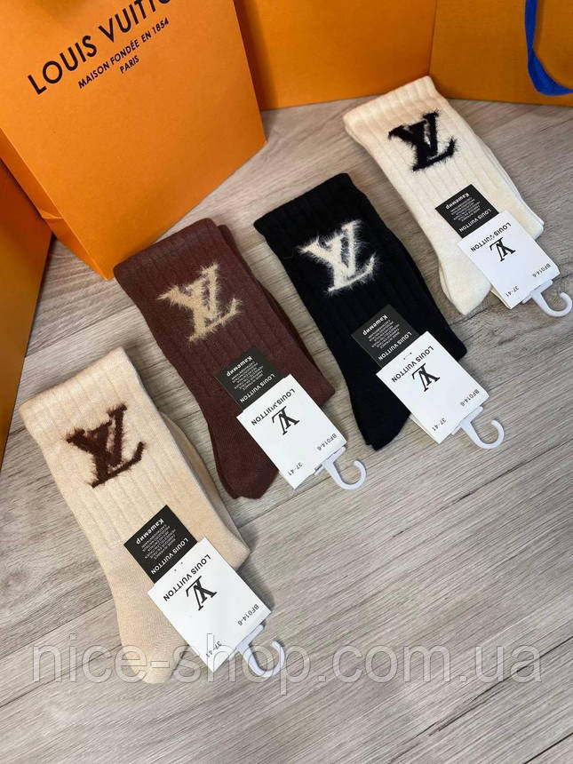 Шкарпетки Louis Vuitton теплі кашемір, фото 1