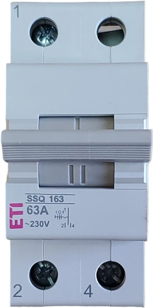 Перемикач навантаження ETI, SSQ 163 "1-0-2", 1p 63A, фото 1