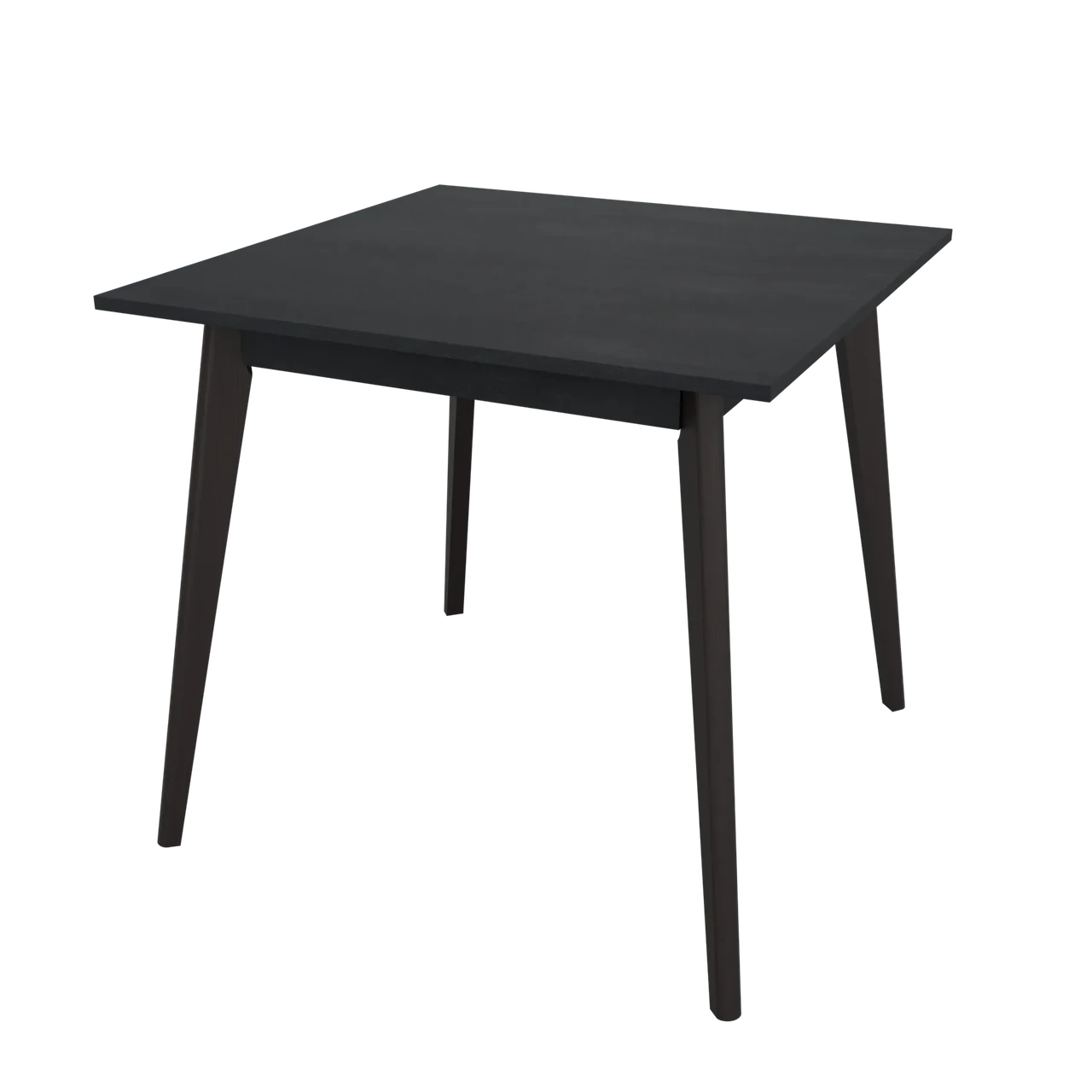 Стіл квадратний нерозкладний Neman БОН 780х780, колір вугільний камінь  / венге