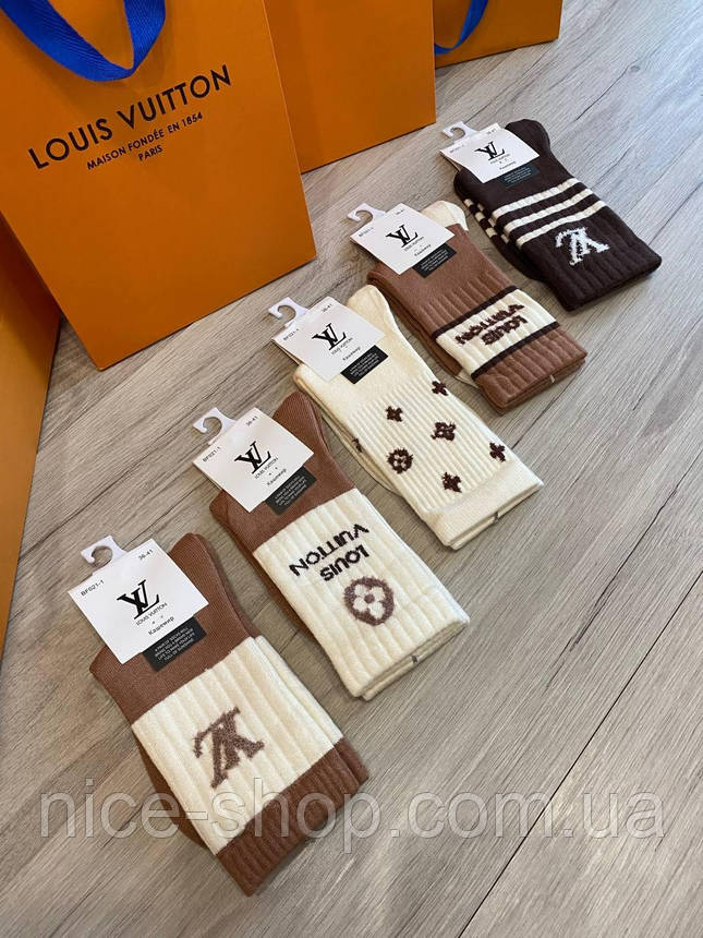 Шкарпетки Louis Vuitton теплі кашемір, фото 1