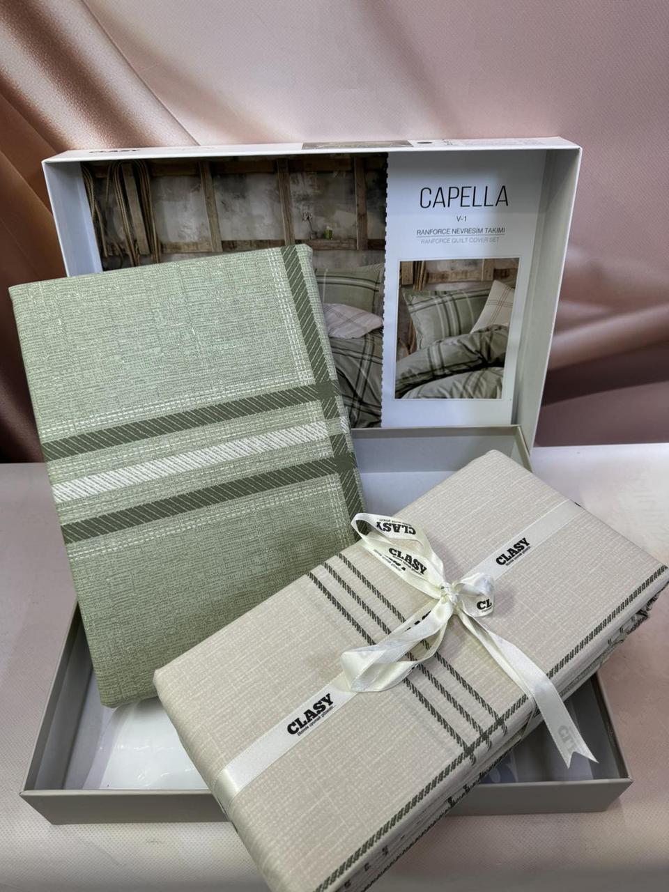 Постільна білизна ранфорс люкс євро розмір 200 на 220 см Clasy Capella, фото 1