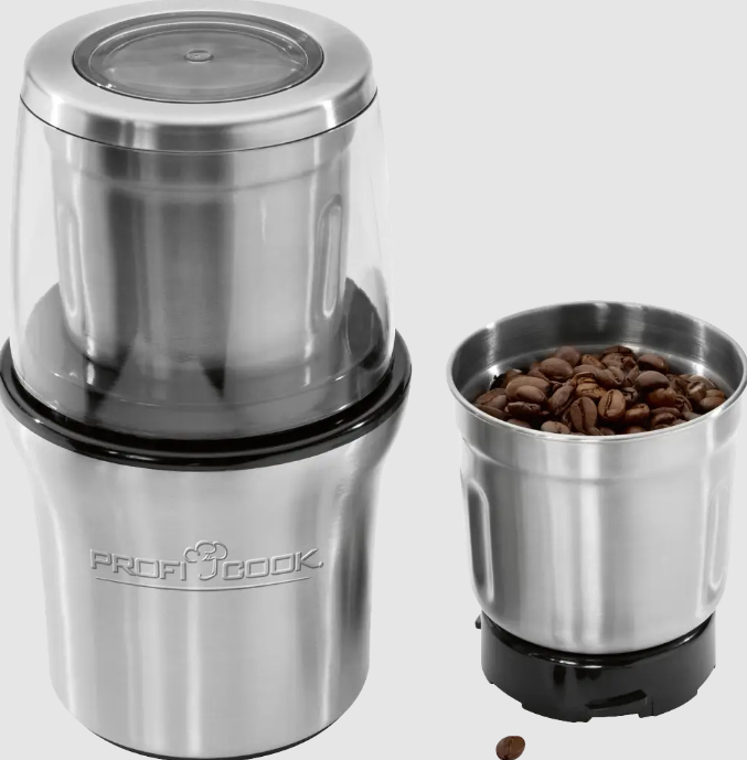 Роторна, електрична, ножова кавомолка ProfiCook PC-KSW N 1021 (+подрібнювач, 200Вт, Німеччина), фото 1