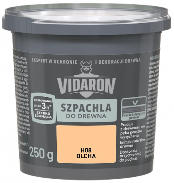 Акрилова шпаклівка Vidaron   вільха H08 250, фото 1