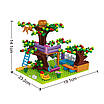 Захоплюючий конструктор для дитячої творчості Затишний дворик 413 деталей Альтанка фігурки Халабуда на дереві, фото 5