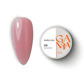 Моделюючий гель Ga&Ma Simple gel 009 Muskatnyy, 15 мл