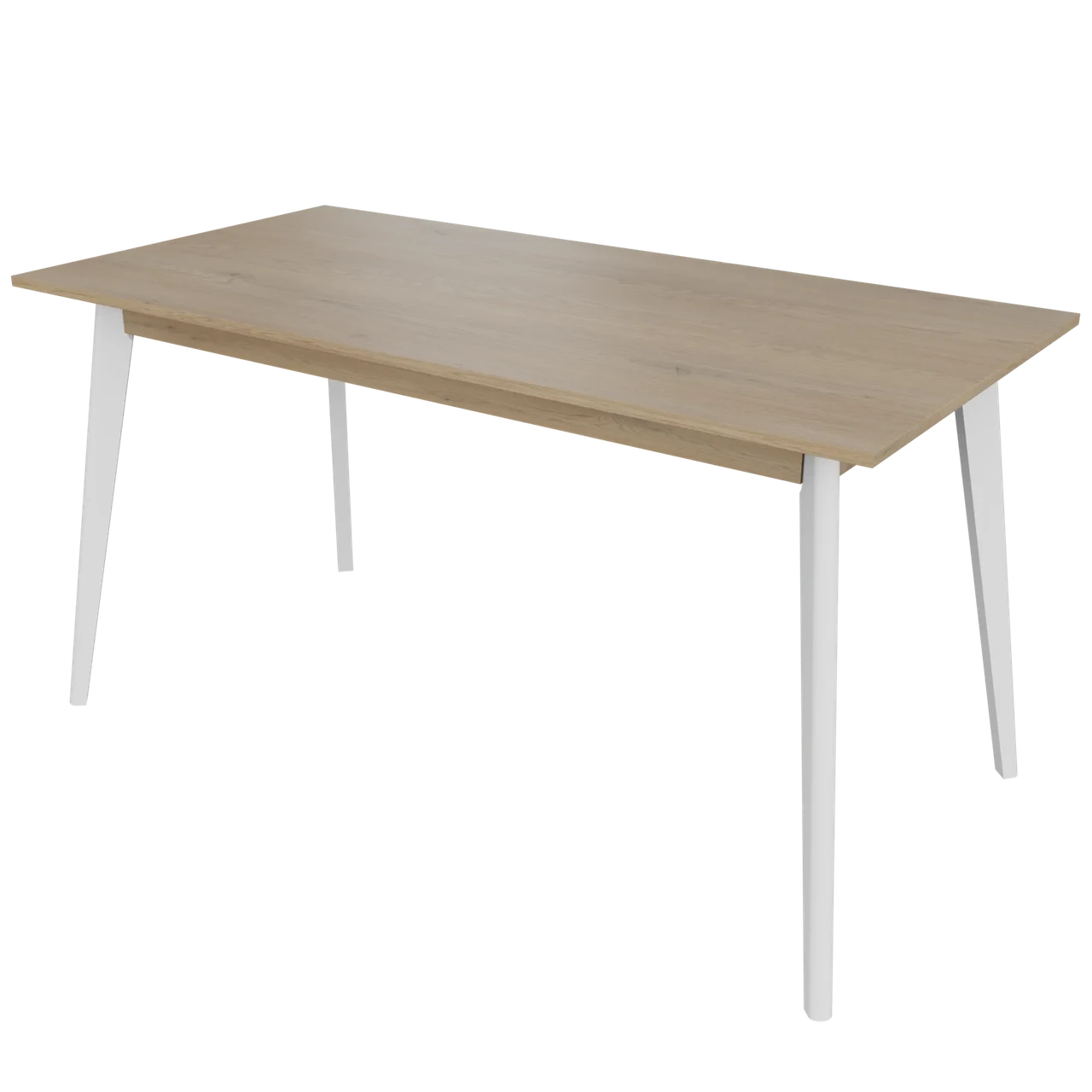 Стіл  обідній нерозкладний БОН Neman 1380х780   дуб кремона торро /  білий