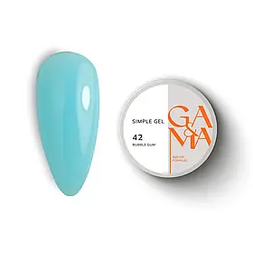 Моделюючий гель бабл гам Ga&Ma Simple gel 042 Bubble Gum, 15 мл