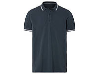 Футболка-поло з бавовняного піке для чоловіка Livergy LIDL 450289 S темно-синій