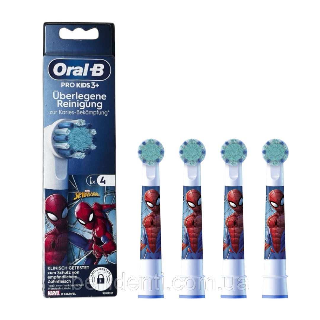 Насадки Oral-B Pro Kids 3+ Spider-Man, 4 шт