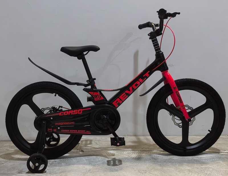 Велосипед 20" дюймів 2-х колісний Corso «REVOLT» MG-20507 МАГНІЄВА РАМА, ЛИТІ ДИСКИ, ДИСКОВІ ГАЛЬМА, зібран на 75%