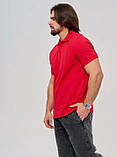 Поло чоловіче червоне Мальта 25/М599/1-43 S червоний, фото 2