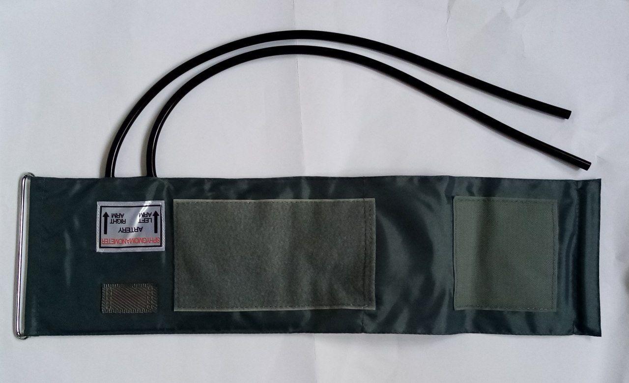 Манжета для механічного тонометра 24-36см з двома трубками, фото 1