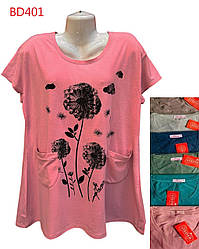 Жіноча туніка з камінням батал 5-8хл мікс колір В'єтнам